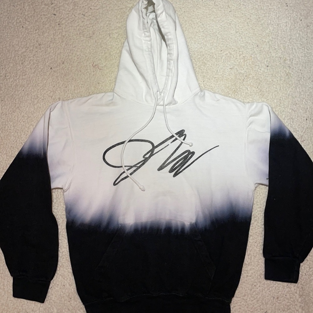 Jake Paul Fanjoy signature dip dye hooded sweatshirt